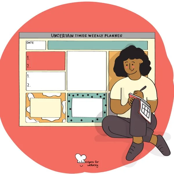 Weekly planner for uncertain times